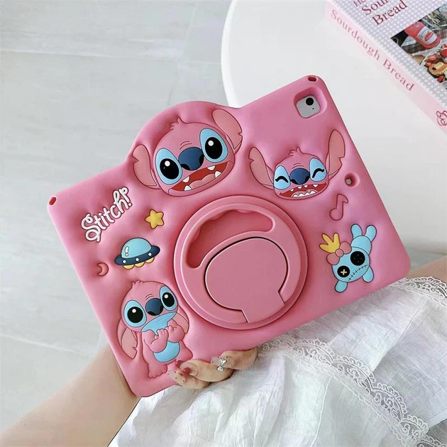 Чехол детский Silikon Power с подставкой и ремешком Apple iPad 10, 2022 (10.9 дюймов) Stitch Pink - изображение 3