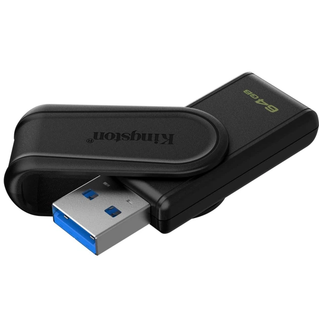 USB флеш накопичувач Kingston 64GB DataTraveler Exodia S Black USB 3.2 (DTXS/64GB) - изображение 2