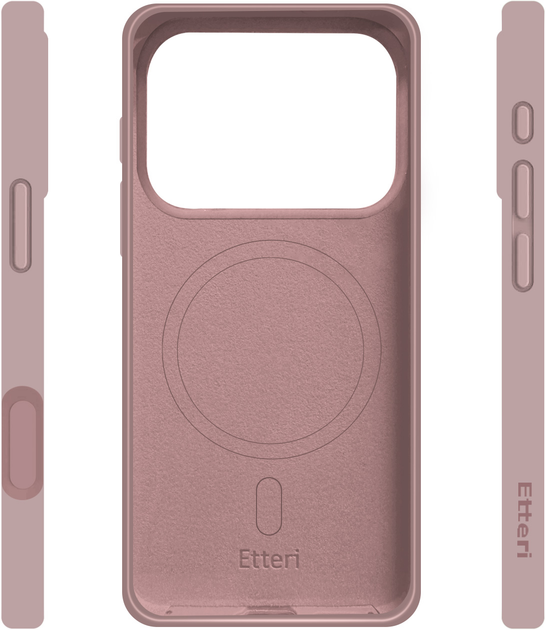 Панель Etteri Silicone Mag для Apple iPhone 17 Pro Max Light Pink (5907504557106) - зображення 4