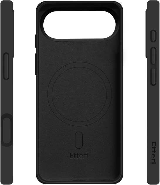 Панель Etteri Silicone Mag для Apple iPhone 17 Air Black (5907504556956) - зображення 4
