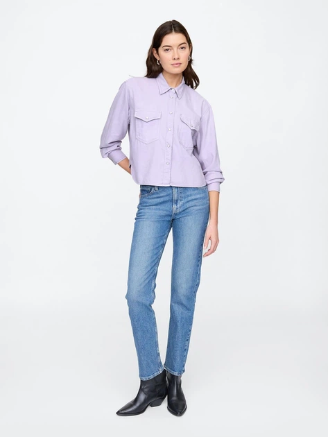 Сорочка жіноча GAP 505065128 XL Бузкова (1159843370) - зображення 4