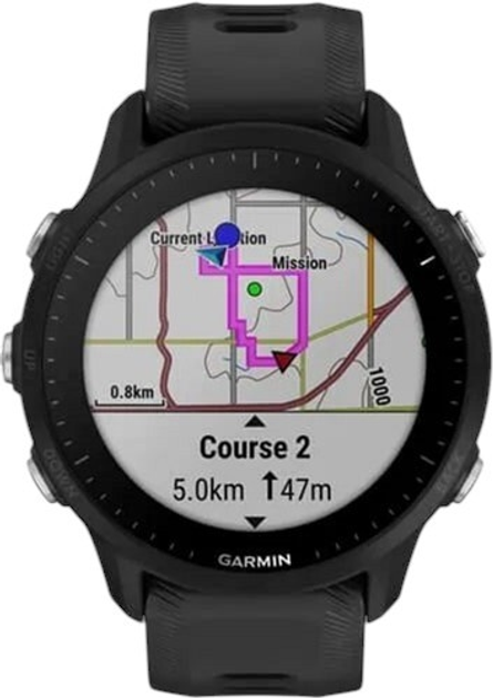 Смарт-годинник Garmin Forerunner 955 46.5 mm Black (010-02638-30) - зображення 4