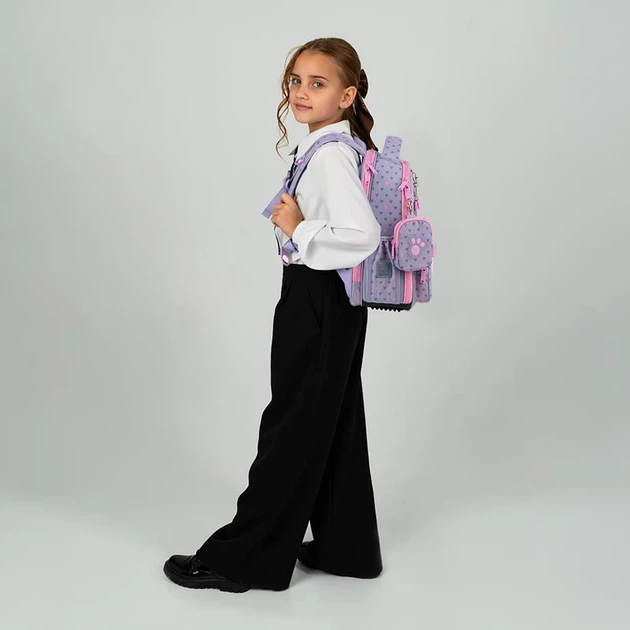 Рюкзак школьный каркасный Kite Education Studio Pets SP25-556M, 69884 - изображение 2