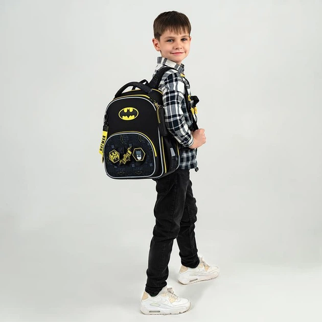 Рюкзак школьный каркасный Kite Education DC Batman DC25-556M, 69886 - изображение 4