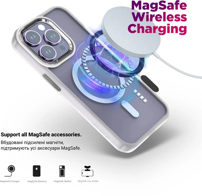 Чехол для смартфона ArmorStandart Unit MagCase для Apple iPhone 17 Pro Max Matte/Tansparent (ARM86299) - изображение 3