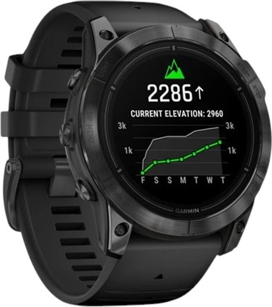 Смарт-годинник Garmin epix Pro (Gen 2) Standard Edition 51 mm Slate Grey with Black Band (753759318277) - зображення 3