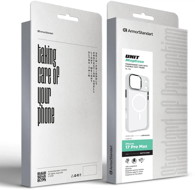 Чехол для смартфона ArmorStandart Unit MagCase для Apple iPhone 17 Pro Max Matte/Tansparent (ARM86299) - изображение 6
