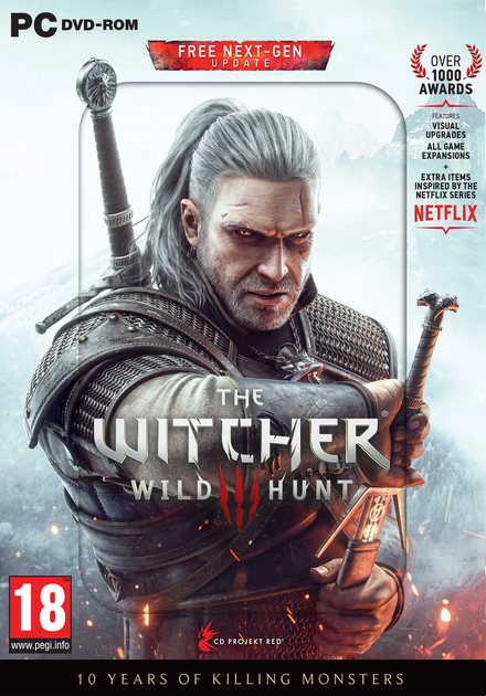 Gra PC Wiedźmin 3 Dziki Gon - Edycja Gry Roku + Jubileuszowy Steelbook (The Witcher 3: The Wild Hunt – Game of the Year Edition + 10th Anniversary Steelbook) (Klucz elektroniczny + DVD) (5908305250456) - obraz 1