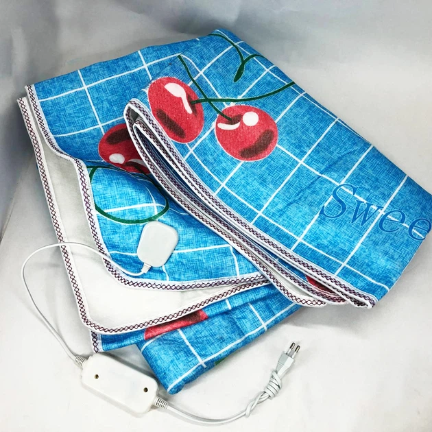 Электропростынь электрическая простынь с подогревом Electric Blanket 170х150см голубая клетка - Фото 1 Электропростынь электрическая простынь с подогревом Electric Blanket 170х150см голубая клетка - изображение 1