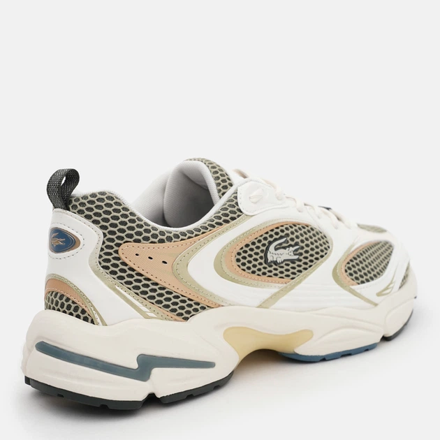 Мужские кроссовки Lacoste 749SMA0021-AAE 46 (T11) 29.1 см Белые с оливковым (5059862480173) - изображение 5