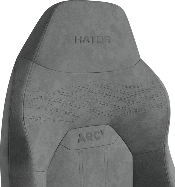Кресло для геймеров Hator Arc 3 L Velour Grey (HTC3446L) - Фото 8 Кресло для геймеров Hator Arc 3 L Velour Grey (HTC3446L) - изображение 8