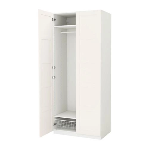 Шкаф IKEA PAX 100x60x236 см Bergsbo белый 991.277.12 - изображение 1