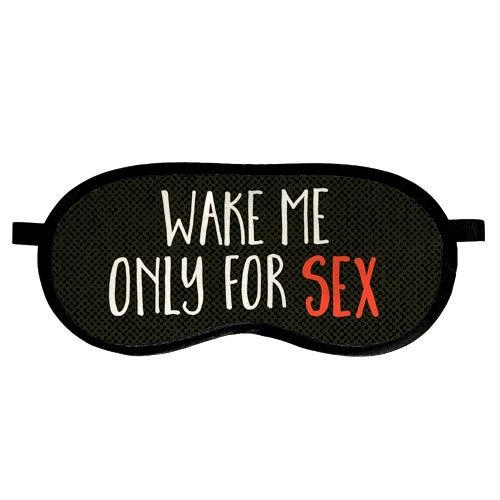 Маска для сну Wake me only for sex - Фото 1 Маска для сну Wake me only for sex - изображение 1