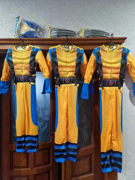 Костюм Супергероя Росомаха/Wolverine ростовка 110-135см+маска в подарок - изображение 5