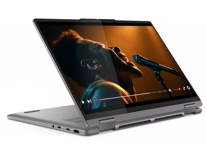 Ноутбук Lenovo Yoga 7 2-in-1 14AHP9 Arctic Grey 14" IPS 1920x1200 60 Гц (сенсорний) / AMD Ryzen 5 8640HS 4.9 ГГц / AMD Radeon 760M / RAM 16 ГБ LPDDR5X / SSD 512 ГБ / ОС Windows 11 Home / 1.4 (83DK000FUS) - Фото 2 Ноутбук Lenovo Yoga 7 2-in-1 14AHP9 Arctic Grey 14" IPS 1920x1200 60 Гц (сенсорний) / AMD Ryzen 5 8640HS 4.9 ГГц / AMD Radeon 760M / RAM 16 ГБ LPDDR5X / SSD 512 ГБ / ОС Windows 11 Home / 1.4 (83DK000FUS) - изображение 2