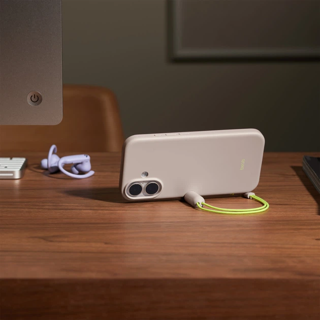 Чохол для смартфона Apple Beats Kickstand Case with MagSafe and Camera Control для Apple iPhone 17 Lime Stone (MGTL4LL/A) - зображення 4
