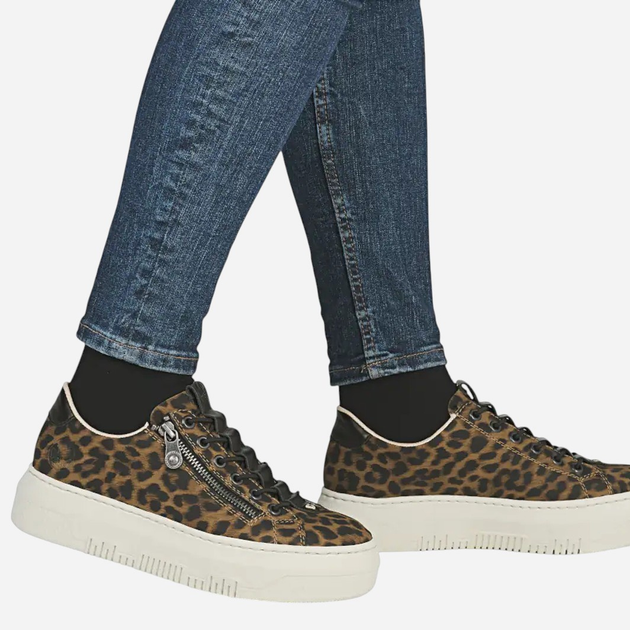 Sneakersy damskie do kostki Rieker M1953-90 40 (6.5UK) Brązowe (4061811542871) - obraz 2