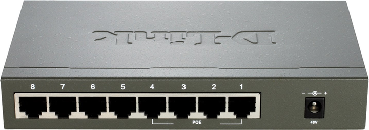 Комутатор D-Link DES-1008PA Unmanaged Desktop Switch (DL-ES1008P) - зображення 3