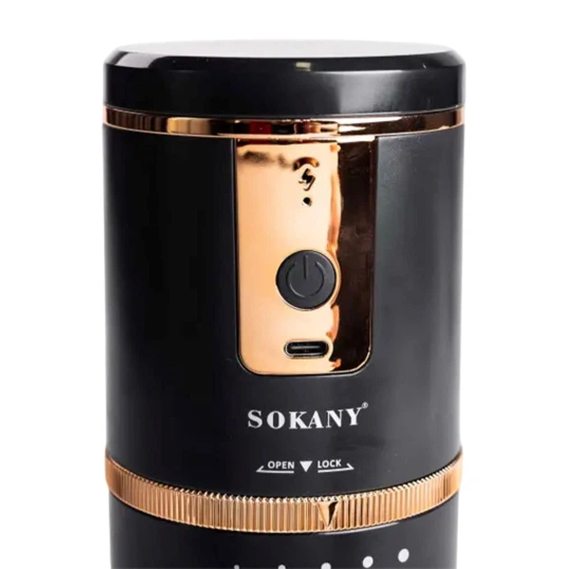 Электрическая кофемолка Sokany SK-04026 ножевая 13 Вт на 250 мл Черная (145-107-SK-04026) - изображение 8