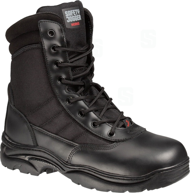 Trzewiki robocze ochronne Safety Jogger Tactic skórzane 46 Czarne (5400812964975) - obraz 4