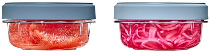 Zestaw pojemnikow Oxo Good Grips Twist and Stack okrągłe 0.355 l 2 szt (ZES0840097709055)  - obraz 1