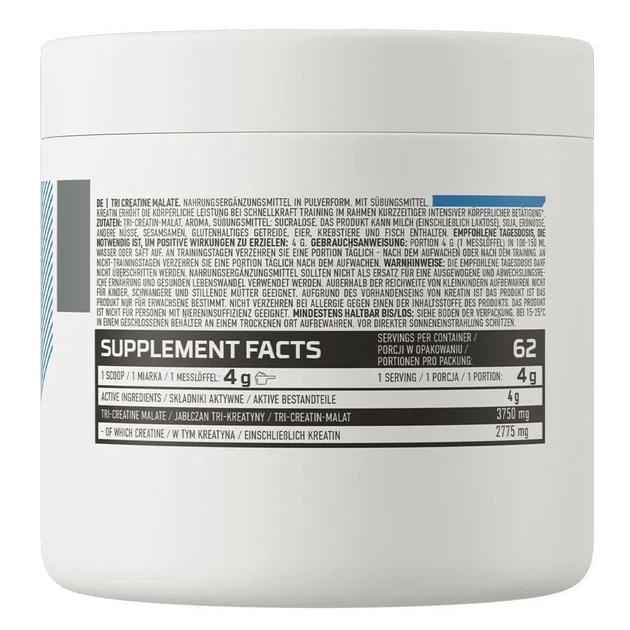 Тройной креатин малат OstroVit апельсин (Tri Creatine Malate orange) 250 г - изображение 3