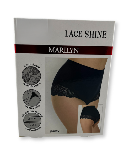 Трусы Marilyn Lace Shine Panty,черный L/XL - изображение 4