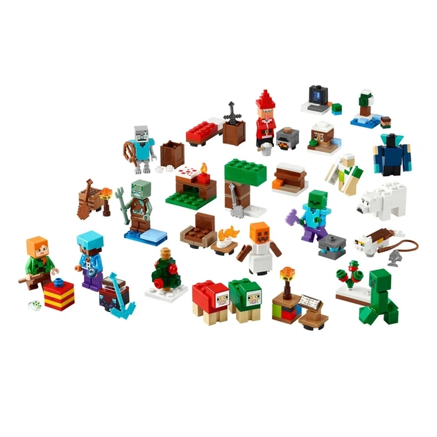 Новогодний адвент календарь Майнкрафт LEGO Minecraft Advent Calendar 2025 (21280) - изображение 4