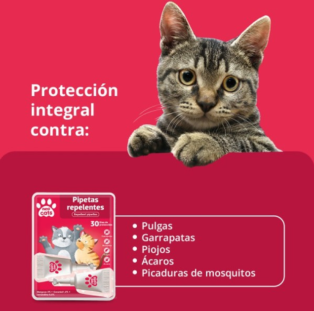 Środek odstraszający dla kotów Neovital Neo Cats Pipetas repelentes 2 szt (8436036592639) - obraz 2