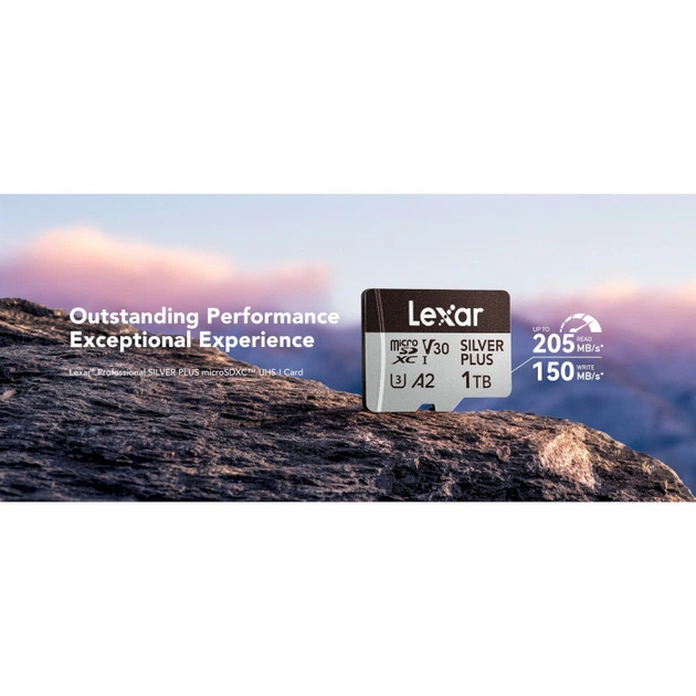 Карта памяти microSD 128Gb Lexar Professional Silver Plus UHS-I U3 V30 A2 Class 10 (LMSSIPL128G-BNANG) - изображение 5