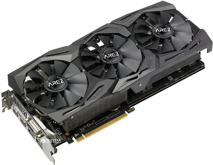 Видеокарта Asus PCI-Ex Radeon RX580 AREZ Strix 8GB GDDR5 (256bit) (1360/8000) (DVI, 2 x HDMI, 2 x DisplayPort) (AREZ-STRIX-RX580-O8G-GAMING) - изображение 2