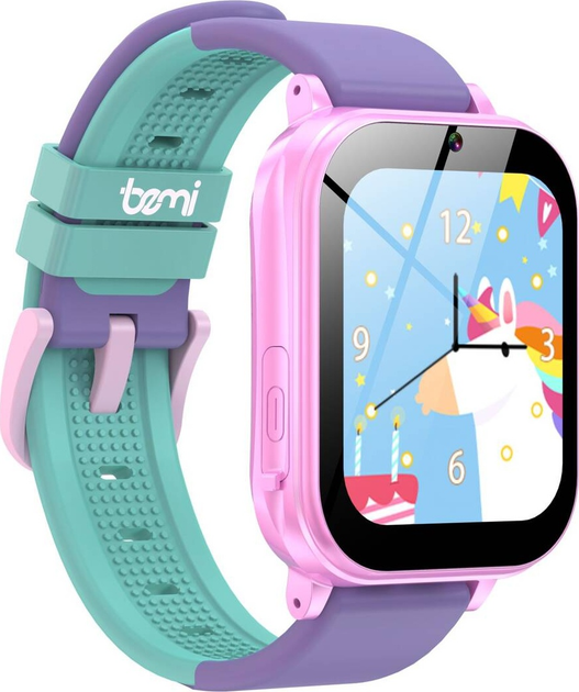 Smartwatch dla dzieci Bemi KIZZO Purple (BWKZZ01VT) - obraz 3