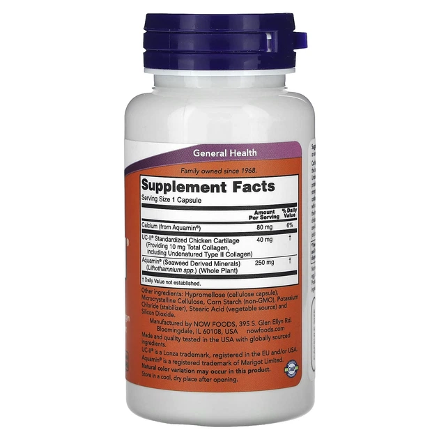 Колаген 2 типу NOW Foods (Collagen UC-II) 120 шт - зображення 2