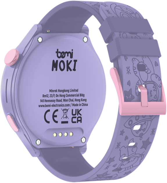 Smartwatch dla dzieci Bemi Moki ​Purple (6972689174867) - obraz 3