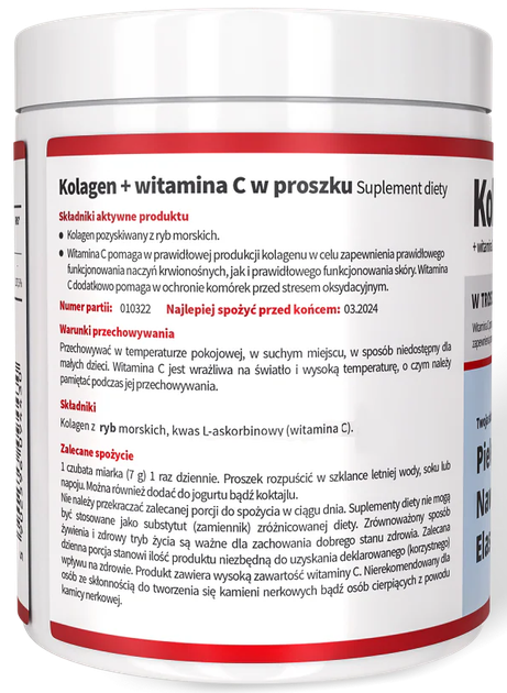 Харчова добавка Noble Health Рибний колаген у порошку + вітамін С 100 г (5906630600786) - зображення 2