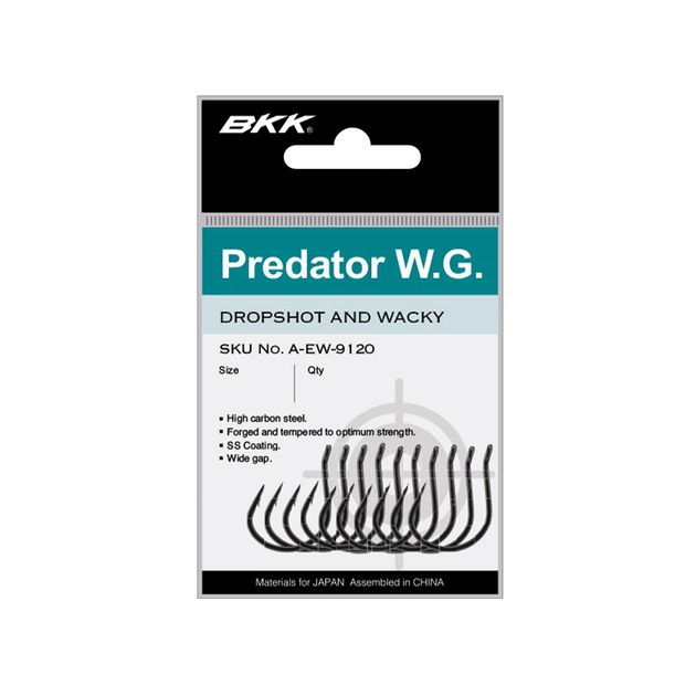 Крючок BKK Predator W.G. №1/0 (6шт) - Фото 3 Крючок BKK Predator W.G. №1/0 (6шт) - изображение 3