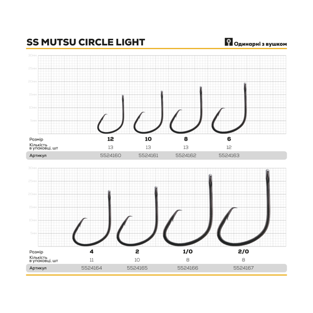 Гачок BKK SS Mutsu Circle Light №2/0(8шт)NEW (201578) 5524167 - Фото 2 Гачок BKK SS Mutsu Circle Light №2/0(8шт)NEW (201578) 5524167 - изображение 2