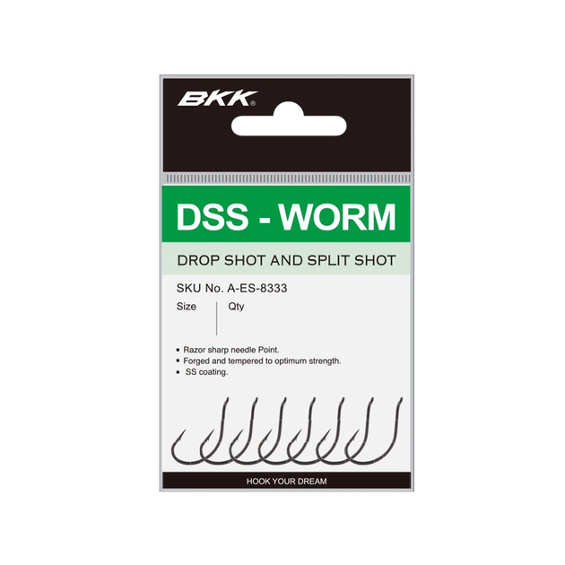 Крючок BKK DSS-Worm №2/0 (6шт) - Фото 3 Крючок BKK DSS-Worm №2/0 (6шт) - изображение 3