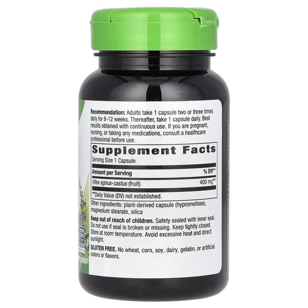 Плоди вітексу Nature's Way (Vitex Fruit) 400 мг 100 шт - зображення 2