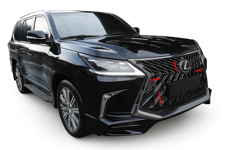 Обведення решітки BlackEdition (для TRD 2016-2026) для Lexus LX570/450d рр - Фото 2 Обведення решітки BlackEdition (для TRD 2016-2026) для Lexus LX570/450d рр - зображення 2
