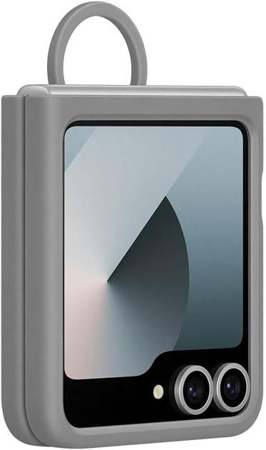 Панель Samsung Silicone Case with Ring для Galaxy Flip6 Grey (8806095620138) - зображення 2