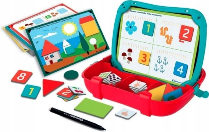 Zabawka edukacyjna Clementoni Edukacyjna walizeczka Kształty i liczby (50392) - obraz 2
