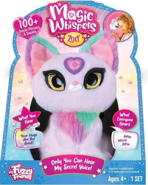 Інтерактивний кіт Clementoni My Fuzzy Friends Magic Whisper Zoey 18605S (810017187058) - зображення 1