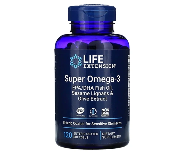 Супер Омега-3 Life Extension (Super Omega-3) з ентеросолюбильним покриттям 120 шт - Фото 1 Супер Омега-3 Life Extension (Super Omega-3) з ентеросолюбильним покриттям 120 шт - изображение 1