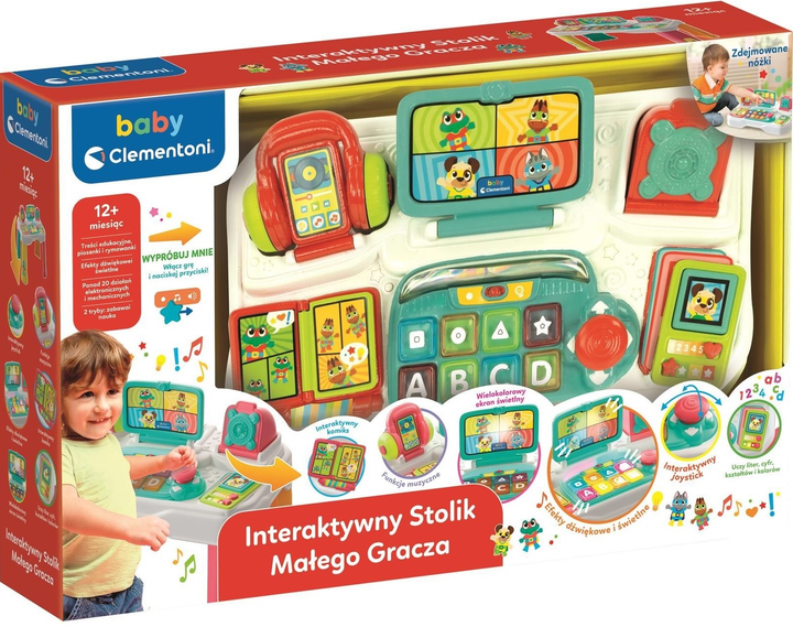 Interaktywny stolik  dla maluchów Clementoni Baby 50385 (8005125503858) - obraz 1