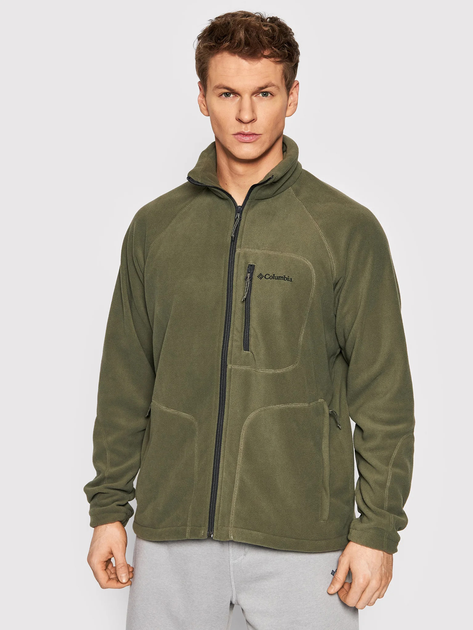 Толстовка на флісі на блискавці чоловіча Columbia M Fast Trek II FZ Flc 1420421397 XL Зелена (193855363748) - зображення 1