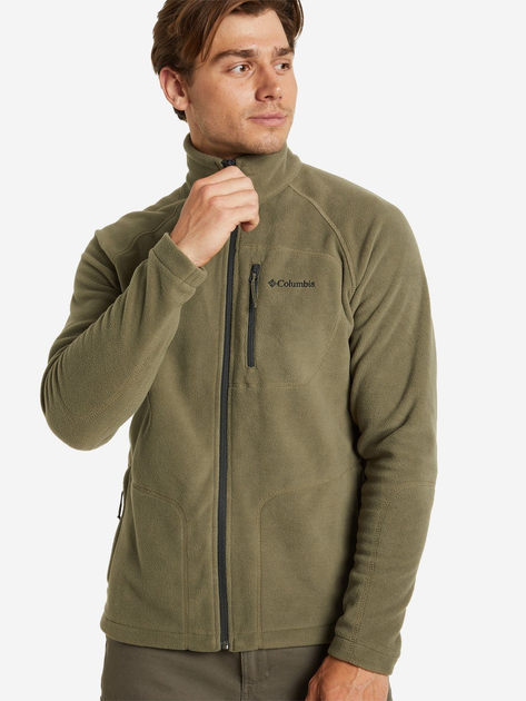 Толстовка на флісі на блискавці чоловіча Columbia M Fast Trek II FZ Flc 1420421397 XL Зелена (193855363748) - зображення 4