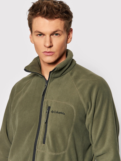 Толстовка на флісі на блискавці чоловіча Columbia M Fast Trek II FZ Flc 1420421397 M Зелена (193855363755) - зображення 6