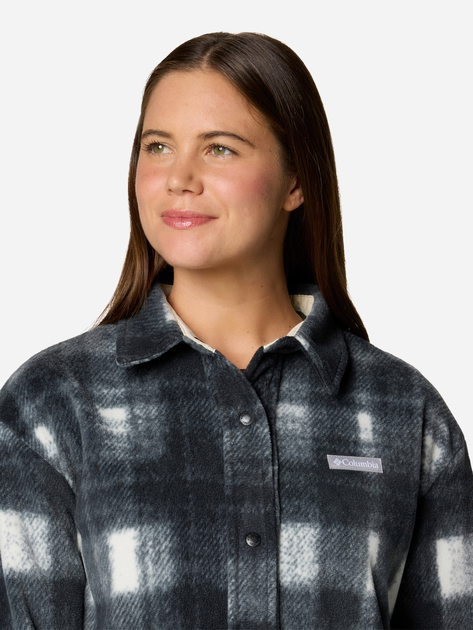 Kurtka przejściowa damska w kratę Columbia Benton Springs Shirt Jac 2085661191 S Szara (195981096903) - obraz 5