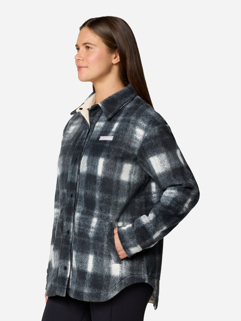 Kurtka przejściowa damska w kratę Columbia Benton Springs Shirt Jac 2085661191 M Szara (195981096880) - obraz 4